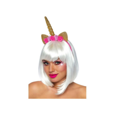 LEG AVENUE - CERCHIETTO FIORE UNICORNO ORO