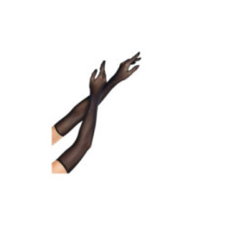 LEG AVENUE - GUANTI LUNGHI A RETE OPERA NERI