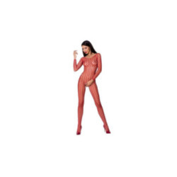PASSION - WOMAN BS068 BODYSTOCKING ROSSO TAGLIA UNICA
