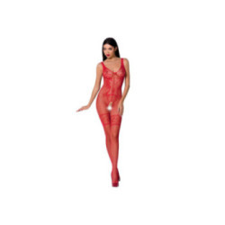 PASSION - WOMAN BS069 BODYSTOCKING ROSSO TAGLIA UNICA