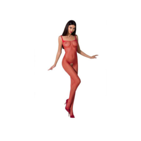 PASSION - WOMAN BS071 BODYSTOCKING ROSSO TAGLIA UNICA