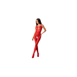 PASSION - WOMAN BS078 BODYSTOCKING TAGLIA UNICA ROSSO