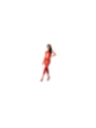 PASSION - WOMAN BS081 BODYSTOCKING ROSSO TAGLIA UNICA