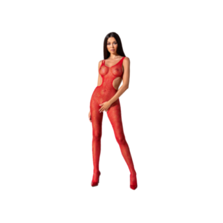 PASSION - WOMAN BS085 BODYSTOCKING ROSSO TAGLIA UNICA