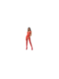 PASSION - WOMAN BS085 BODYSTOCKING ROSSO TAGLIA UNICA