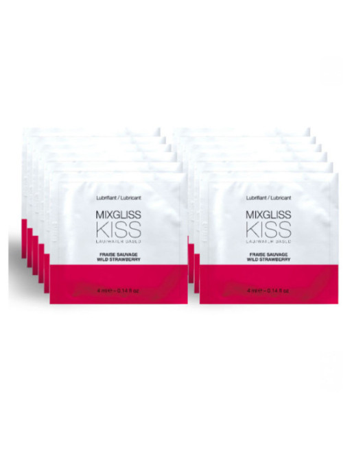 MIXGLISS - LUBRIFICANTE A BASE ACQUA GUSTO FRAGOLA 12 MONODOSE 4 ML