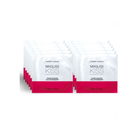 MIXGLISS - LUBRIFICANTE A BASE ACQUA GUSTO FRAGOLA 12 MONODOSE 4 ML