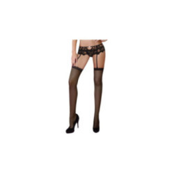 LIVCO CORSETTI FASHION - MANDIRIN LC 90529 PANTY + REGGIGLIERE NERO L/XL