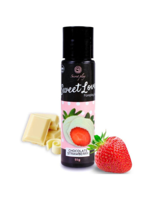 SECRETPLAY - GEL DOLCE AMORE FRAGOLA E CIOCCOLATO BIANCO 60 ML