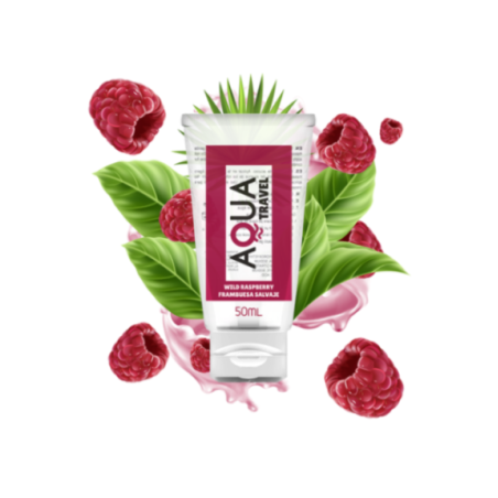 AQUA TRAVEL - LUBRIFICANTE A BASE ACQUA AL GUSTO DI LAMPONE SELVATICO - 50 ML