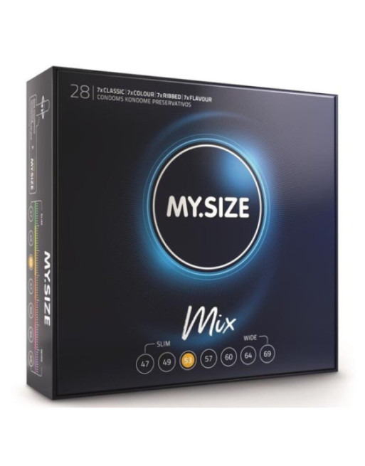 MY SIZE - MIX PRESERVATIVI 53 MM 28 UNIT