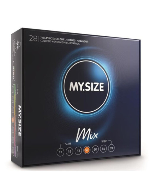 MY SIZE - MIX PRESERVATIVI 57 MM 28 UNIT