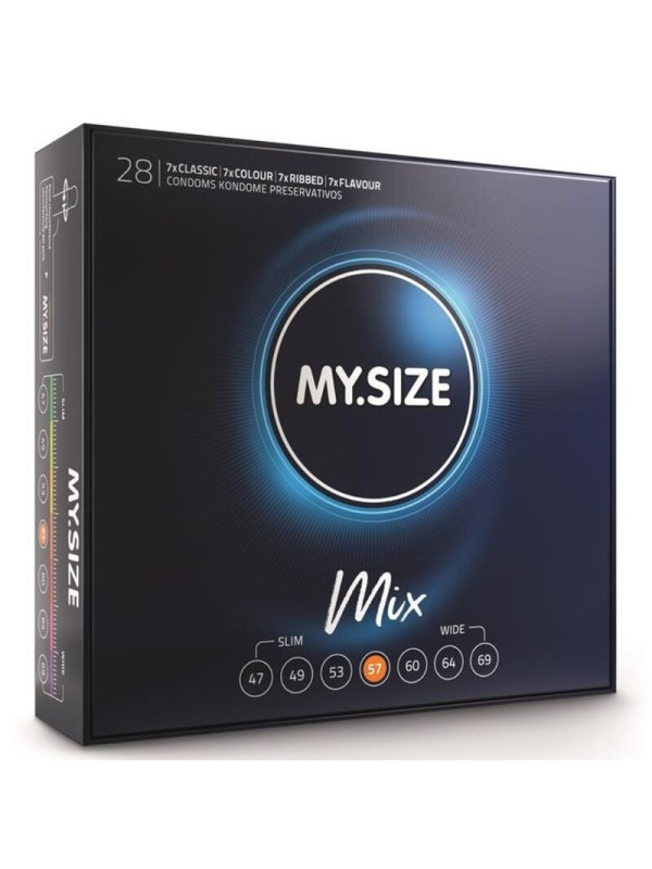 MY SIZE - MIX PRESERVATIVI 57 MM 28 UNIT