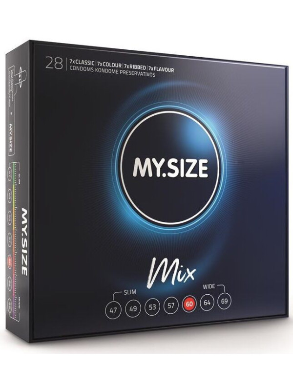 MY SIZE - MIX PRESERVATIVI 60 MM 28 UNIT