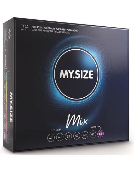 MY SIZE - MIX PRESERVATIVI 69 MM 28 UNIT