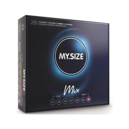 MY SIZE - MIX PRESERVATIVI 69 MM 28 UNIT