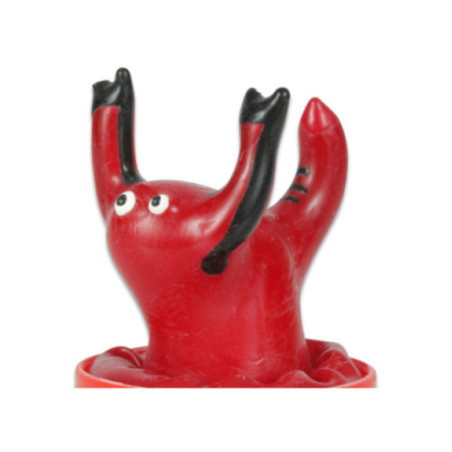 CONDOMERIE - PRESERVATIVI NOVITÀ DIPINTI A MANO SCORPIONE ROSSO