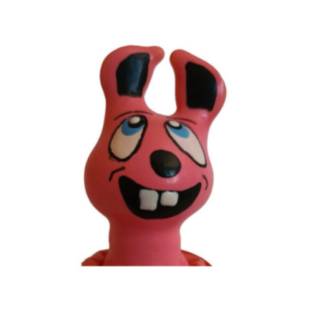 CONDOMERIE - PRESERVATIVI NOVITÀ DIPINTI A MANO LEPRE ROSA CHE RISE