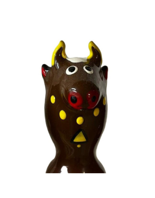 CONDOMERIE - PRESERVATIVI NOVITÀ DIPINTI A MANO BULL BLACK MODELLO 2