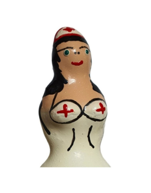 CONDOMERIE - PRESERVATIVI NOVITÀ DIPINTI A MANO INFERMIERA NERI