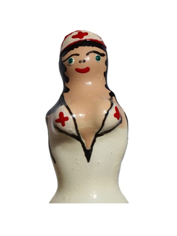 CONDOMERIE - PRESERVATIVI NOVITÀ DIPINTI A MANO INFERMIERA BIONDA