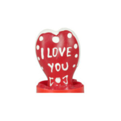 CONDOMERIE - PRESERVATIVI NOVITÀ DIPINTI A MANO CUORE - MODELLO I LOVE YOU 2