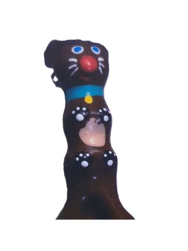 CONDOMERIE - PRESERVATIVI NOVITÀ DIPINTI A MANO BASSOTTO MARRONE XL