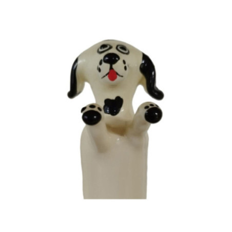 CONDOMERIE - PRESERVATIVI NOVITÀ DIPINTI A MANO HAPPY WHITE DOG XL