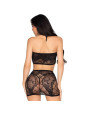 Set Lingerie Sexy in Pizzo Nero Leg Avenue | Tentazioni Segrete