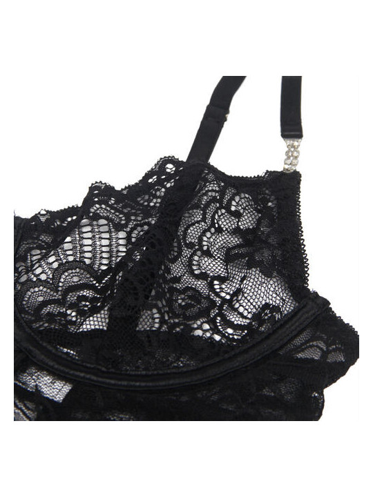 Subblime Babydoll in Pizzo Nero S/M – Spalline Regolabili