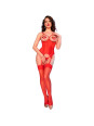 Chilirose CR 4873 Corsetto Rosso Erotico con Coppe Aperte – Taglia XL