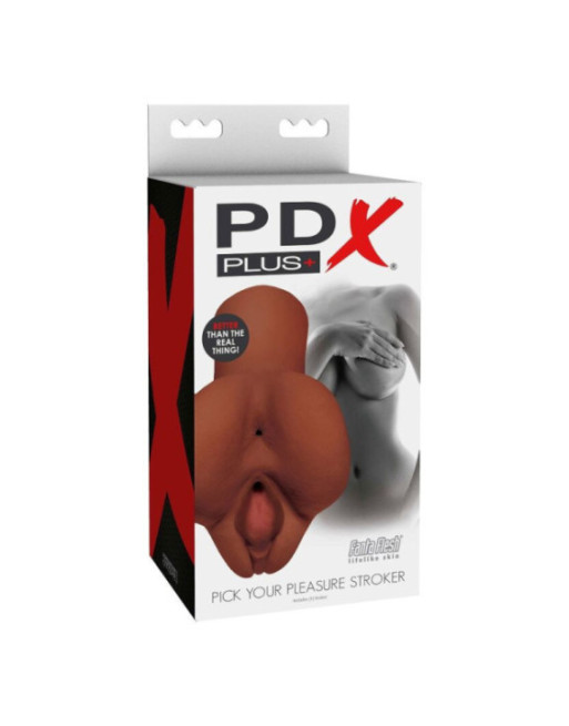 PDX PLUS - SCEGLI IL TUO MASTURBATORE DOPPIO MARRONE