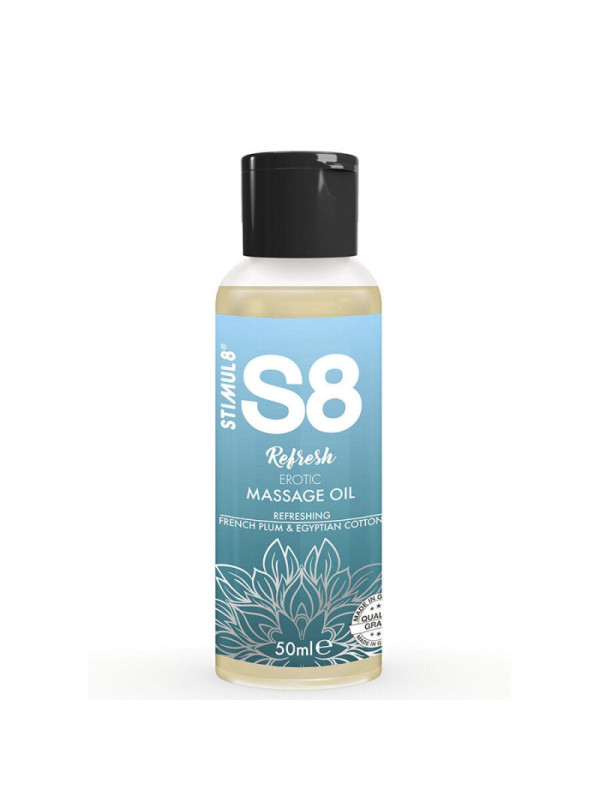 STIMUL8 - S8 REFRESH OLIO DA MASSAGGIO EROTICO IN COTONE 50 ML
