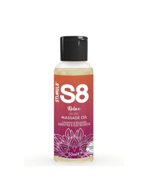 STIMUL8 - S8 RELAX OLIO PER MASSAGGIO EROTICO TÈ VERDE 50 ML