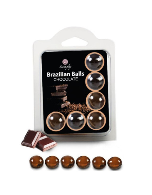 SECRETPLAY - SET 6 PALLINE BRASILIANI CIOCCOLATO