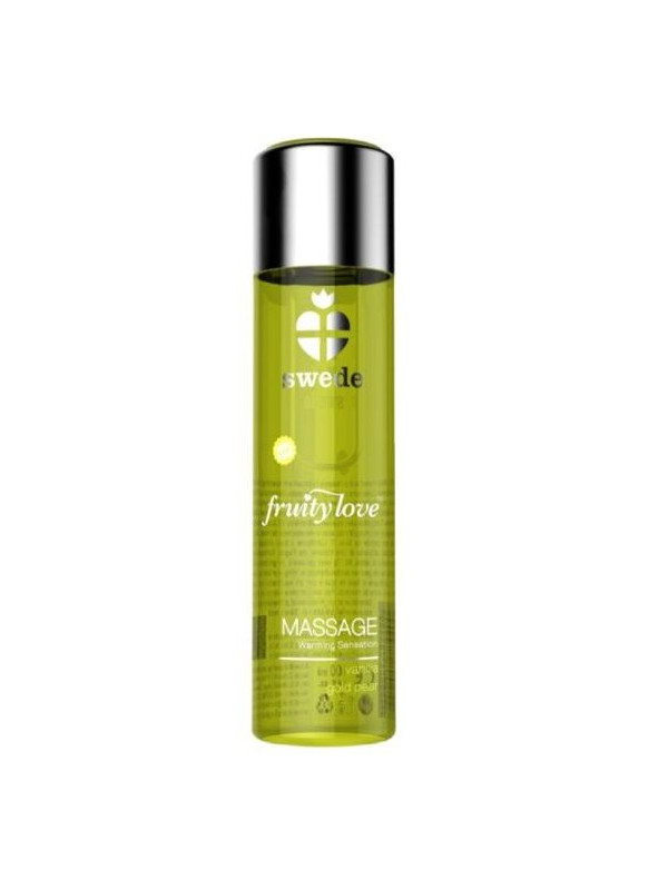 SWEDE - FRUITY LOVE OLIO DA MASSAGGIO EFFETTO RISCALDANTE VANIGLIA E PERA ORO 60 ML