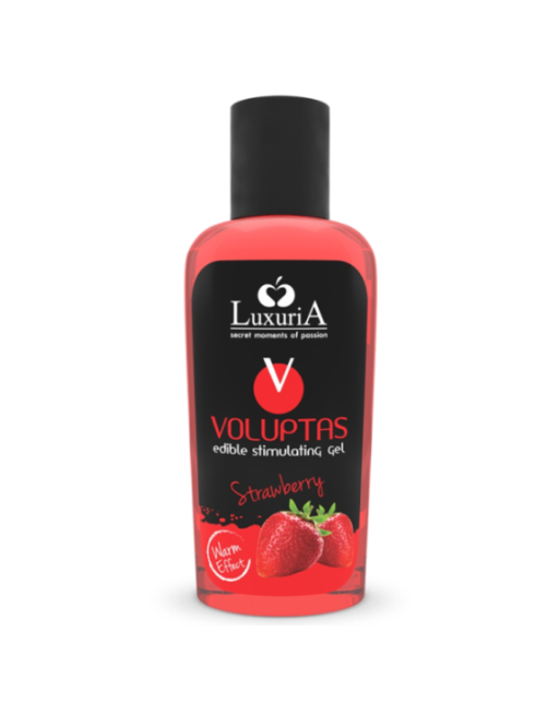 INTIMATELINE LUXURIA - VOLUPTAS GEL DA MASSAGGIO ALIMENTARE EFFETTO RISCALDANTE - FRAGOLA 100 ML