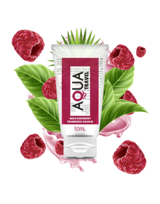 AQUA TRAVEL - LUBRIFICANTE A BASE ACQUA AL GUSTO DI LAMPONE SELVATICO - 50 ML