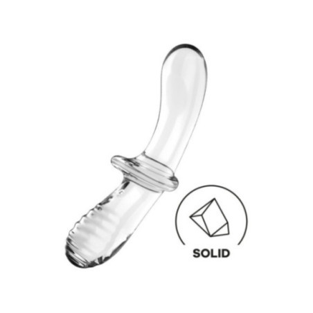 SATISFYER - DILDO DOPPIO CRISTALLO TRASPARENTE