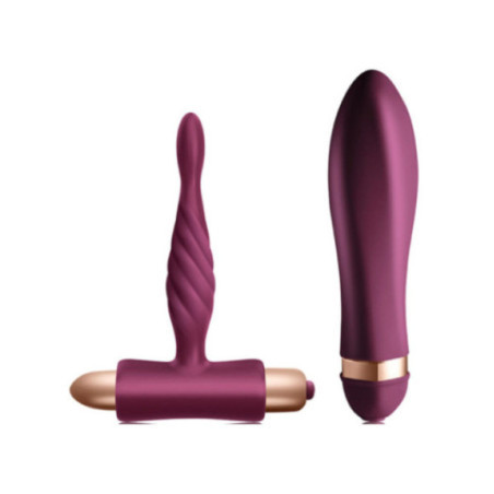 CLIMAXIMUM - KIT SFIDA VIBRATORE TWISTED + PLUG ANALE PER PRINCIPIANTI