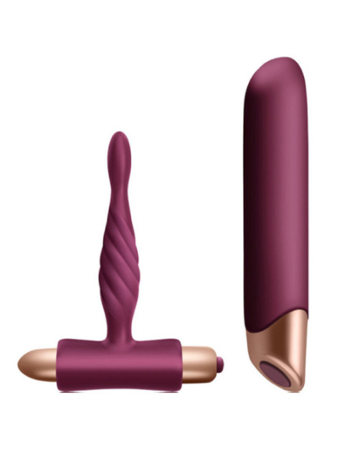 CLIMAXIMUM - KIT RAPTURE VIBRATORE CLASSICO + PLUG ANALE PER PRINCIPIA