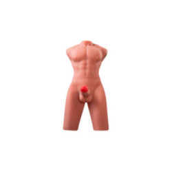 XISE - JASON MEZZO CORPO TORSO MASCHILE REALISTICO CON SPINTA E VIBRAZ