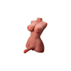 XISE - BELLISSIMO TORSO FEMMINILE DA DONNA CON DILDO CON VIBRAZIONE E