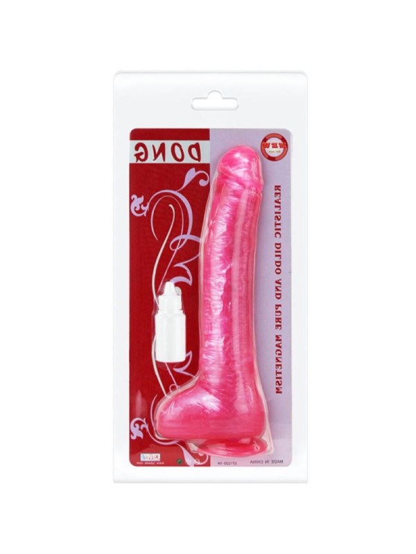 BAILE - DONG DILDO ROSA REALISTICO CON VENTOSA