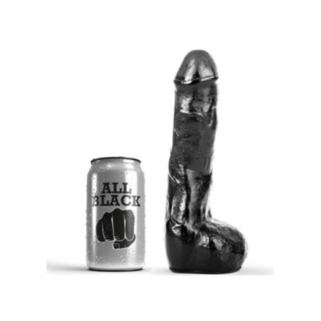 ALL BLACK - PENE ANALE REALISTICO 20 CM