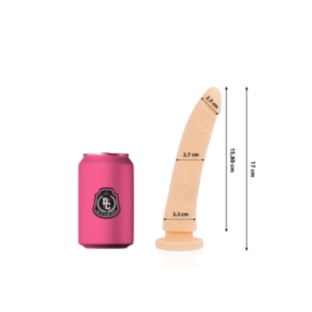 DELTA CLUB - GIOCATTOLI DILDO SILICONE MEDICO NATURALE 17 CM -O- 3 CM