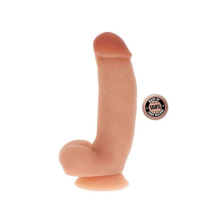 GET REAL - DILDO IN SILICONE 18 CM CON PALLE IN PELLE