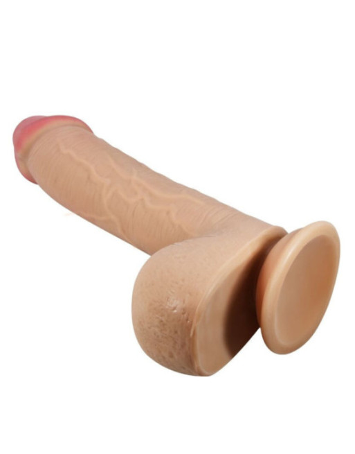 PRETTY LOVE - DILDO REALISTICO SERIE SLIDING SKIN CON VENTOSA SCORREVO