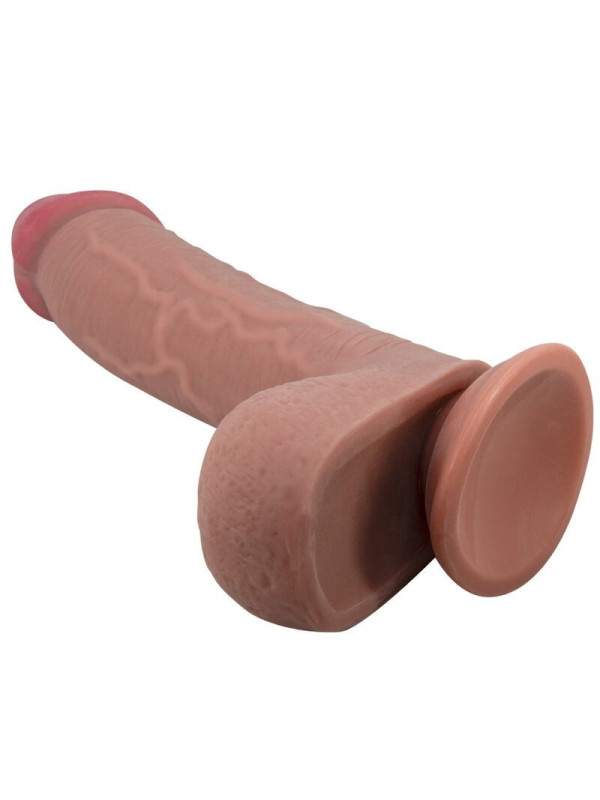 PRETTY LOVE - DILDO REALISTICO SLIDING SKIN SERIES CON VENTOSA SCORREV