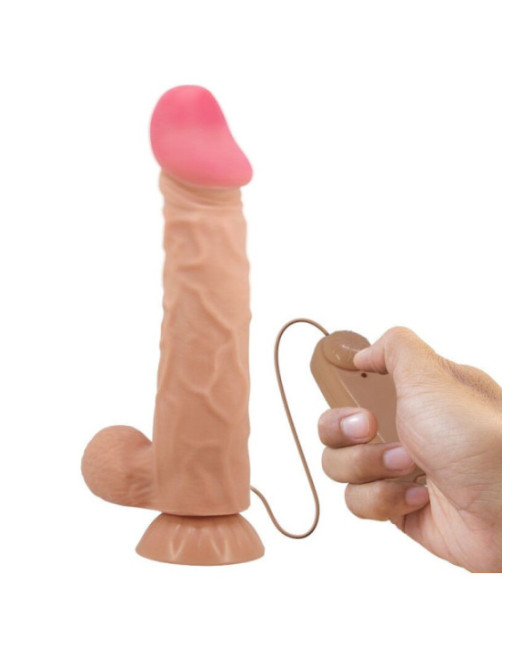PRETTY LOVE - DILDO REALISTICO SLIDING SKIN SERIES CON VENTOSA SCORREV